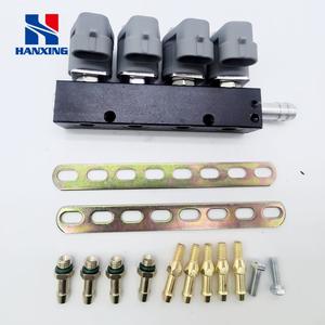 ชุดแปลงน้ำมันเบนซินเป็นก๊าซ LPG/CNG สีเทา <span class=keywords><strong>2</strong></span> โอห์ม รางหัวฉีดแบบไม่มาตรฐาน อะไหล่รถยนต์ ใช้ได้กับรถยนต์ทั่วไป ยี่ห้อ OLIVER - Product Image 2