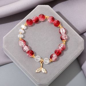 Crystal Blossoming Ice Crack <b>Bead</b> <b>Bracelet</b> for Couples Classmates Gifts Exquisite Handmade Women's Handstring Wholesale - Product Image 4