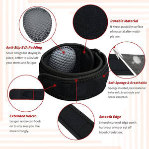 Penyangga siku tenis dapat diatur pegolf tali siku Band bantuan lengan bawah dengan bantalan kompresi untuk Tendonitis Pria & Wanita - Product Image 4