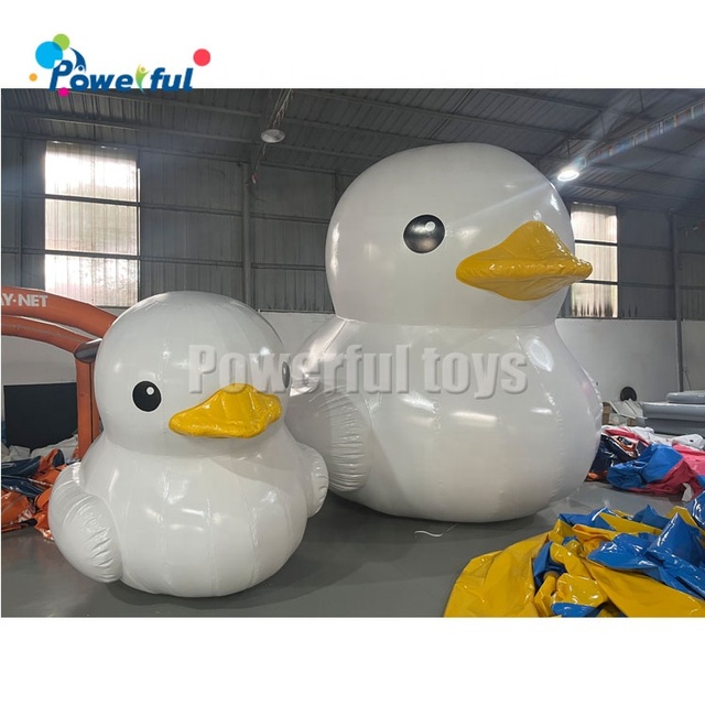 Outdoor Advertising Floating Water Little White Duck Inflatable Yellow Duck Inflatable Yellow Rubber Duck for Promotion