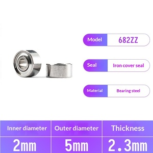 Präzisions-682 ZZ Rillenkugellager 2mm Innendurchmesser 5mm Außendurchmesser GCr15 für Präzisionsinstrumente - Product Image 1