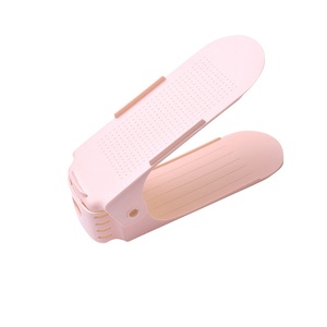 Range-chaussures intelligent double niveau en PP, durable, avec fentes réglables, pliable et peu encombrant pour placard - Product Image 2