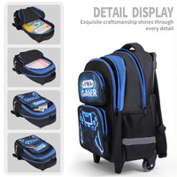 Ensemble sac à dos chariot DIY avec impression par sublimation, sac d'école, sac isotherme et trousse à crayons pour enfants – Coffret cadeau personnalisable