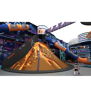 <span class=keywords><strong>Parc</strong></span> d'aventure sportive sur le thème de l'espace, parcours de ninja, équipement de terrain de jeu intérieur commercial pour enfants, trampoline, filet arc-en-ciel, toboggan, labyrinthe, salle de sport - Product Image 3