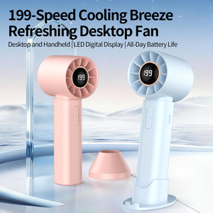 Ventilateurs portatifs intelligents <span class=keywords><strong>T12S</strong></span>, ventilateurs de refroidissement, mini ventilateurs portables USB rechargeables pour les voyages, le bureau, le bureau à domicile, l'extérieur, cadeaux d'été - Product Image 2