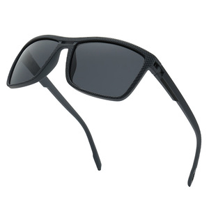 Lunettes de soleil pour hommes, rectangulaires, polarisées, UV400, à monture complète, mode, conduite, extérieur - Product Image 1