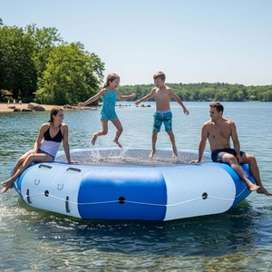 Flotador Inflable Grande de PVC para Uso en Exteriores, Piscina, Río, Lago, <span class=keywords><strong>Playa</strong></span>, Trampolín, Isla, Juguete Acuático - Product Image 2