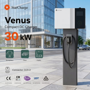 Cargador de CC Compacto Starcharge Venus de 30 Kilovatios, 95% de Eficiencia, IP55, IK10, Refrigeración por Aire Forzado, Montaje en Pared, Cargador de CC para Vehículos Eléctricos - Product Image 1