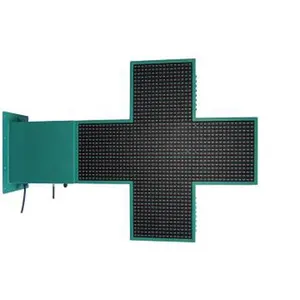 double face factory price single color full color P8 P10 P10 LED pharmacy Cross