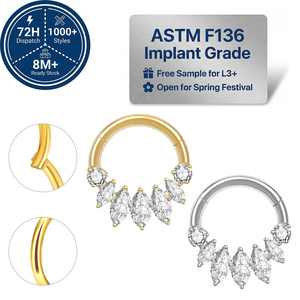 Vibrating Nose Piercing - Stainless Steel Trendy Design