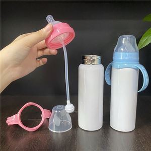Biberón Ecológico de 8oz para Bebés y Niños Pequeños, Blanco para Sublimación, con Tetinas de Silicona de Flujo Lento - Product Image 2