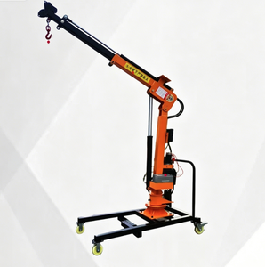 Grue de levage extérieure bibo - Entièrement automatique, hydraulique, pliable à 360°. Treuil rotatif monté sur camion avec treuil de levage - Product Image 4