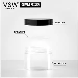 Factory Selling Custom Nail Beauty Pakket Fles Voor Dompelen Acryl Poeder Huisdier Jar Diy Oem