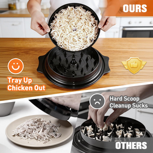 Chicken Shredder Large Visible Ergonomic Handle With Transparent Cover for Kitchen Household BBQ Tacos - Product Image 2