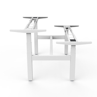 Base de bureau électrique ergonomique à 4 pieds, réglable en hauteur, pour poste de travail intelligent, table élévatrice, bureau de direction assis-debout