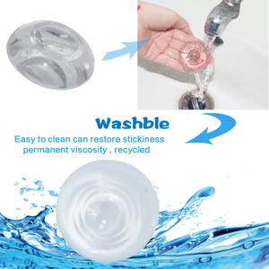 Protector de Pared para Perillas de Puerta, 4 Piezas/Caja, Lavable, Autoadhesivo, Transparente, Tope de Puerta Reutilizable, Gel Suave Redondo Absorbente de Impactos - Product Image 6