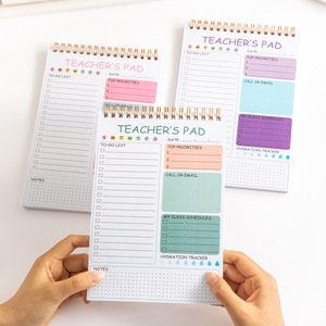 Bloc-notes A5 à feuilles mobiles imprimé pour enseignants, planification personnelle, <span class=keywords><strong>agenda</strong></span>, travail et planification en anglais - Product Image 4