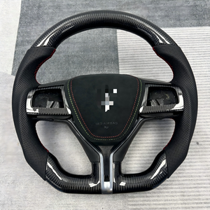 Volante Sportivo in Fibra di Carbonio per Tutte le Serie Maserati: Ghibli, Quattroporte, Levante, <span class=keywords><strong>Grecale</strong></span> - Product Image 6