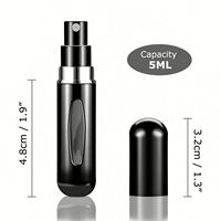 Vente en gros Offre Spéciale mini atomiseur de parfum bouteilles de parfum rechargeables de 5ml flacon pulvérisateur d'atomiseur de parfum en aluminium de taille de voyage