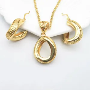 Fashion Jewelry Copper Jewelry Set Women 2022 New Design Necklace Earring Pendant High Quality Fashion Gift