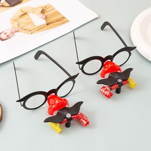 Funny <b>Glasses</b> With Blowing Nose And Mustache <b>Plastic</b> Party Props For Youth Unisex Cartoon Theme - Product Image 3