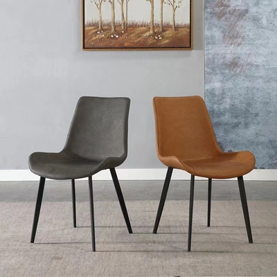 Кожаный стул для виллы, мебель для квартир, мебель для дома, стулья для столовой, современные кожаные стулья