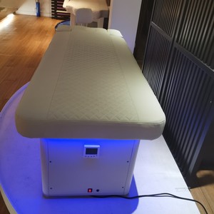 Muebles de salón de Spa de madera de alta calidad, cama de pestañas faciales, mesa de masaje térmico, mesa de tratamiento de belleza eléctrica con luz Led - Product Image 3