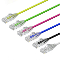 Câble RJ-45 Gigabit CAT6 UTP 6 multibrins, ultra-fin, plaqué or, anti-accroc, résistant au feu, à fil mince, haute vitesse