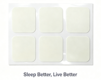 HODAF Patch de Sommeil Relaxant Longue Durée avec Mélatonine et Magnésium, en Matière PU Non Tissée Douce, Autocollant de Soin pour le Sommeil à Usage Nocturne