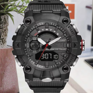 Montre G Generation <span class=keywords><strong>Ga</strong></span> <span class=keywords><strong>2100</strong></span> <span class=keywords><strong>Gm</strong></span> <span class=keywords><strong>2100</strong></span> en acier inoxydable et bracelet en silicone avec fonction d'alarme étanche IP68 pour homme et femme - Product Image 3