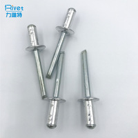 Rivets aveugles Viking à tête large et dôme large, multi-grip, en aluminium et acier, 3/16 5/32, rivets POP en aluminium