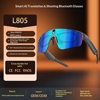 Lunettes Intelligentes de Cyclisme Extérieur Transfrontalier L805 avec Caméra, Contrôle Tactile pour Appels et Musique, Compatibles Myopie
