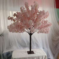 EG-TG004 Élégante plante d'intérieur Sakura 1,50 m (5 pieds) Arbre artificiel de cerisier blanc pour centre de table de mariage