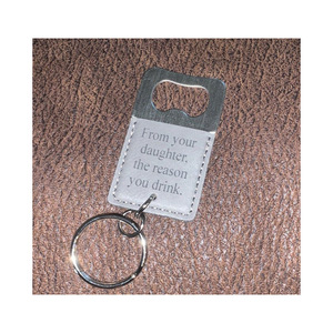 Manufacturer supplies creative <b>leather</b> bottle openers, simple and portable beer openers, car <b>keychains</b>, and Father's Day gifts. - Product Image 5