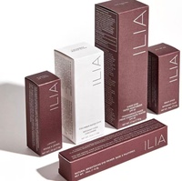 Boîtes d'emballage de baume à lèvres personnalisées Boîte d'emballage cosmétique de luxe Tuck Top pour lèvres brillantes