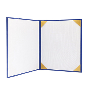 Tùy chỉnh Bạc Logo A4 giấy chứng nhận tốt nghiệp Bìa mịn da cuốn sách phong cách bằng tốt nghiệp chủ thư mục nộp hồ sơ sản phẩm - Product Image 5