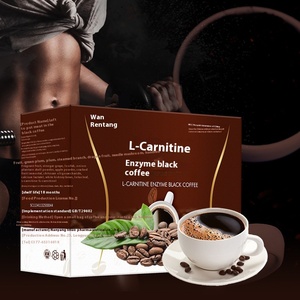 Café con sabor a chocolate <span class=keywords><strong>de</strong></span> L-carnitina adelgazante instantáneo para pérdida <span class=keywords><strong>de</strong></span> peso Belleza Sabor amargo Primer grado 2G * 40 Bolsas Bolsa empaquetada - Product Image 1