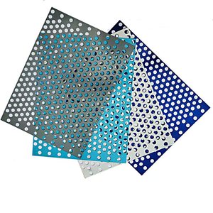 Nhà máy cung cấp gi <span class=keywords><strong>SS</strong></span> Alu Vật liệu tấm kim loại đục lỗ với hình lục giác tròn lỗ vuông để trang trí kiến trúc - Product Image 3