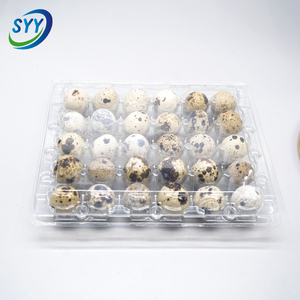 Plateau d'emballage pour œufs de caille en gros, en PET transparent de qualité alimentaire, incassable, antichoc, empilable, personnalisable OEM, prix direct usine - Product Image 4