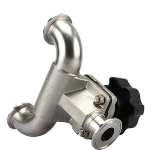 Vệ Sinh Vệ Sinh Bằng Thép Không Gỉ Hướng Dẫn Sử Dụng Độ Tinh Khiết Cao U Loại Van Màng - Product Image 3