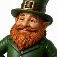 Figurine de lutin en résine sur mesure pour la Saint-Patrick, vert irlandais, service de fabrication OEM, projet de cadeau de vacances
