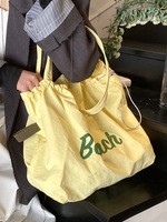 Sac de plage multicolore tendance été 2025 – Sac à bandoulière étanche en polyester avec lettres, style bonbon, pour filles – Sacs de luxe de marque pour femmes