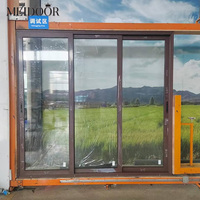 Puerta Corredera Moderna Personalizada para Dormitorio Meidoor, Certificación NFRC AS2047, Resistencia a Impactos, Vidrio de Aluminio Impermeable