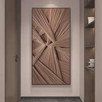 Décoration murale moderne haut de gamme en 3D pour la maison, design abstrait, impression numérique sur papier, décoration en porcelaine de cristal