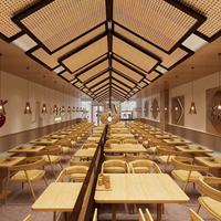 Panneau de plafond décoratif en rotin naturel tressé antistatique, idéal pour la maison, le commerce, les cafés et les restaurants