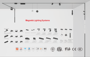 Система магнитных алюминиевых светодиодных трековых светильников 48В DC DALI с регулировкой цветовой температуры (CCT), умным управлением Tuya Zigbee/WiFi и высоким индексом цветопередачи CRI 90, на COB-чипах - Product Image 3