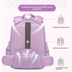 Custom Logo Oxford Cloth Large Capacity School <b>Backpacks</b> | OEM ODM Light Comfortable Primary Student Bags - Product Image 4
