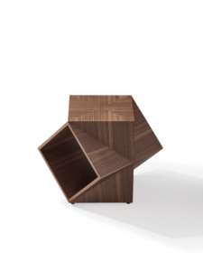 Mesa auxiliar redonda moderna LU con mesas auxiliares de café de madera de diseño diferente de alta calidad - Product Image 2