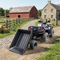 Remorque utilitaire pour ATV/UTV, benne basculante pour pelouse
