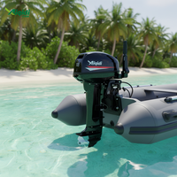 Moteur hors-bord AIQIDI refroidi par air, 2 temps, 9,9 CV, 15 CV, 18 CV, moteur de bateau marin